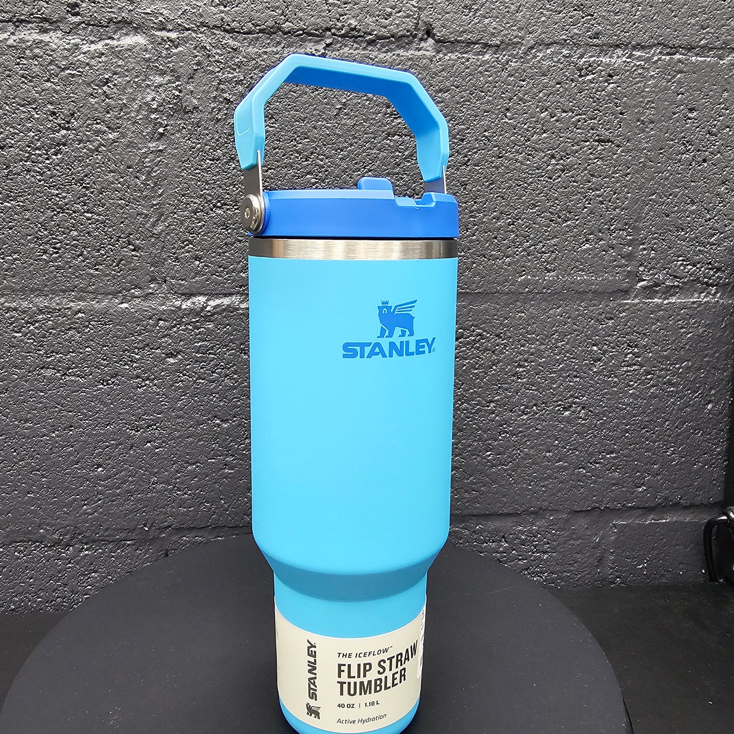 40oz Custom Engraved Stanley Sky Blue (Flip Straw)