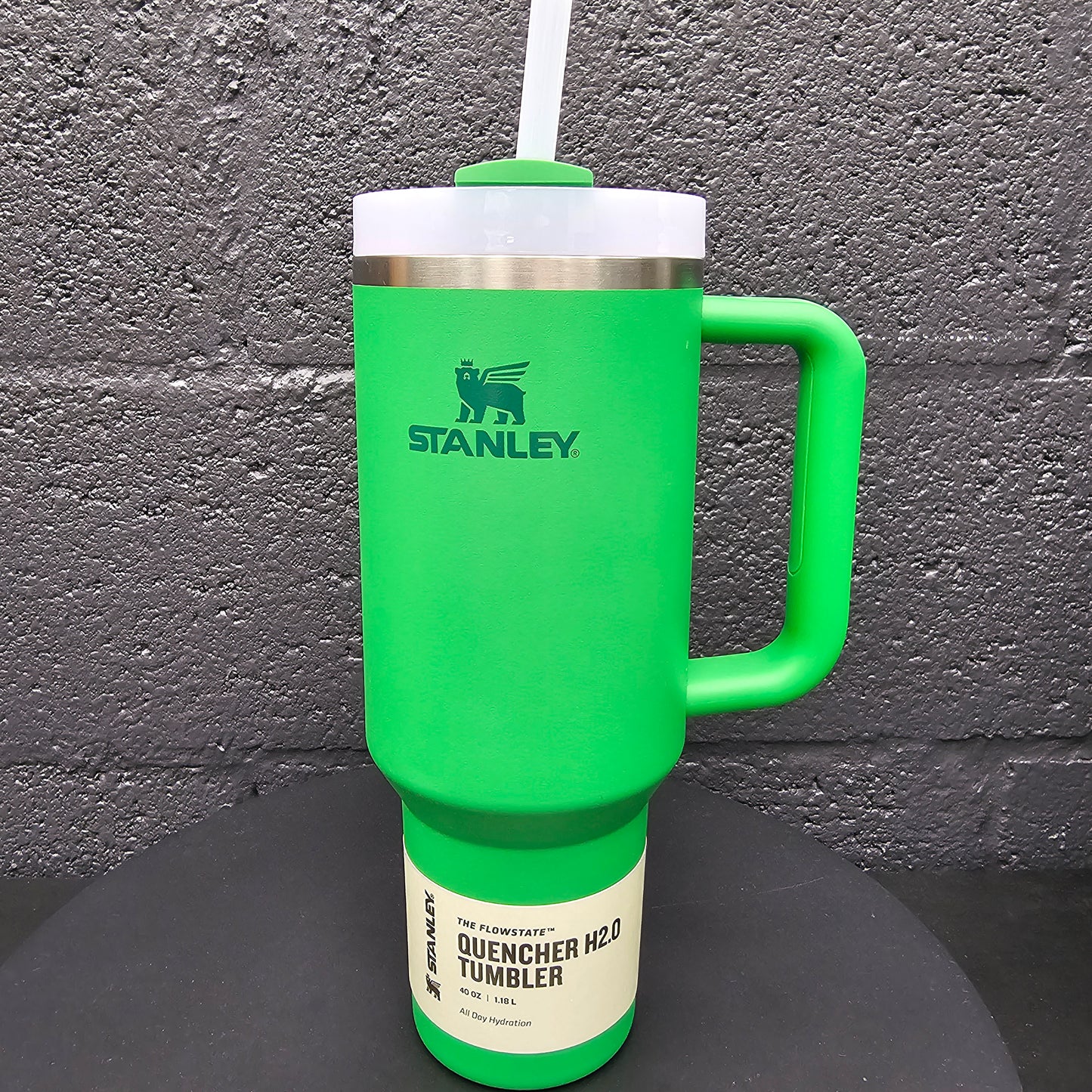 40oz Custom Engraved Stanley Green