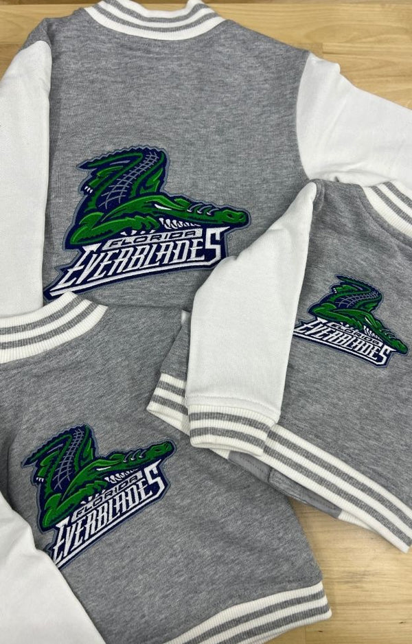 Embroidered varsity jackets