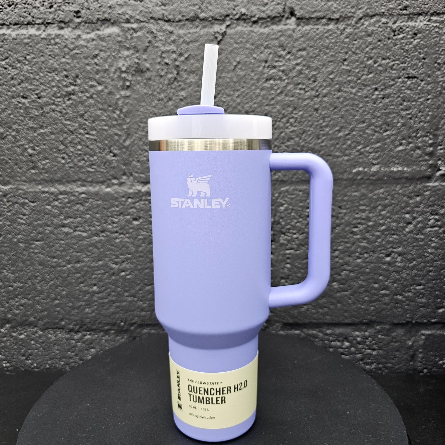 40oz Custom Engraved Stanley Tumbler Light Purple