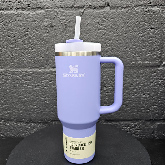 40oz Custom Engraved Stanley Tumbler Light Purple