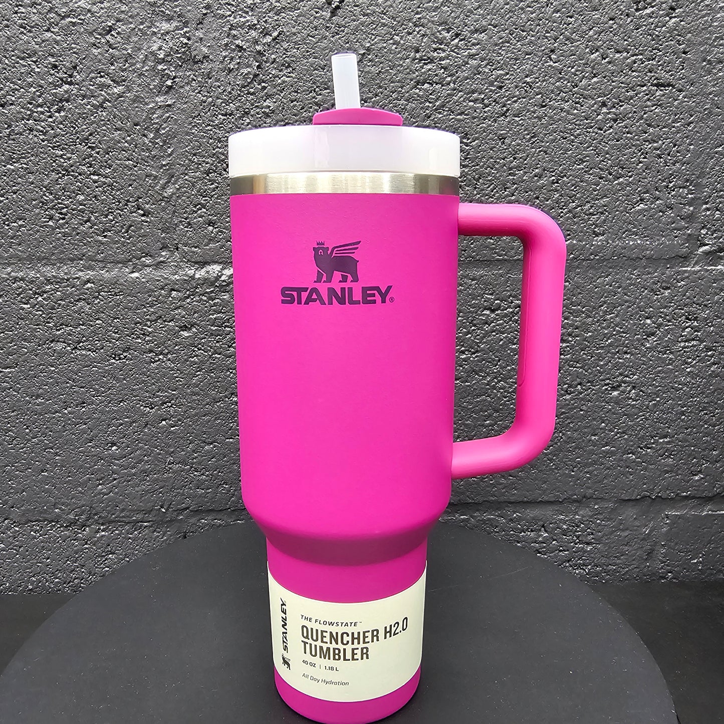 40oz Custom Engraved Stanley Hot Pink
