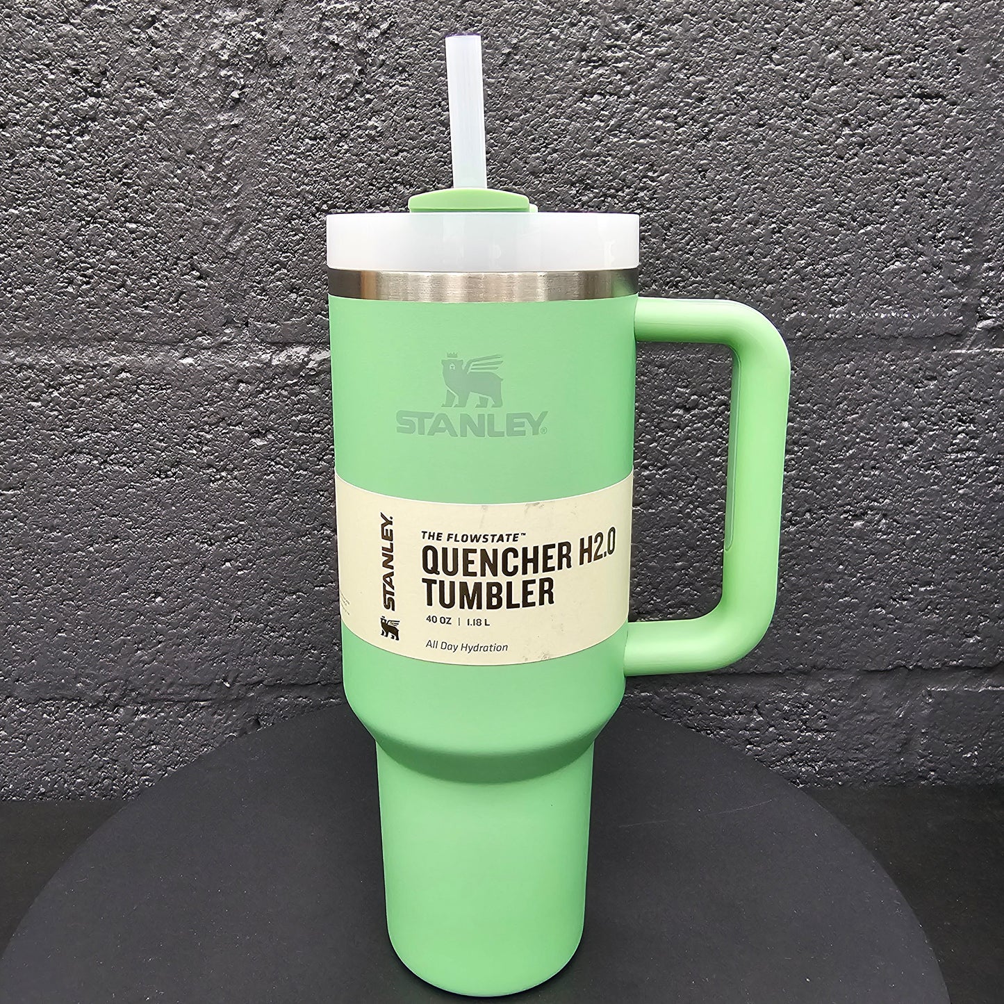 40oz Custom Engraved Stanley Light Green