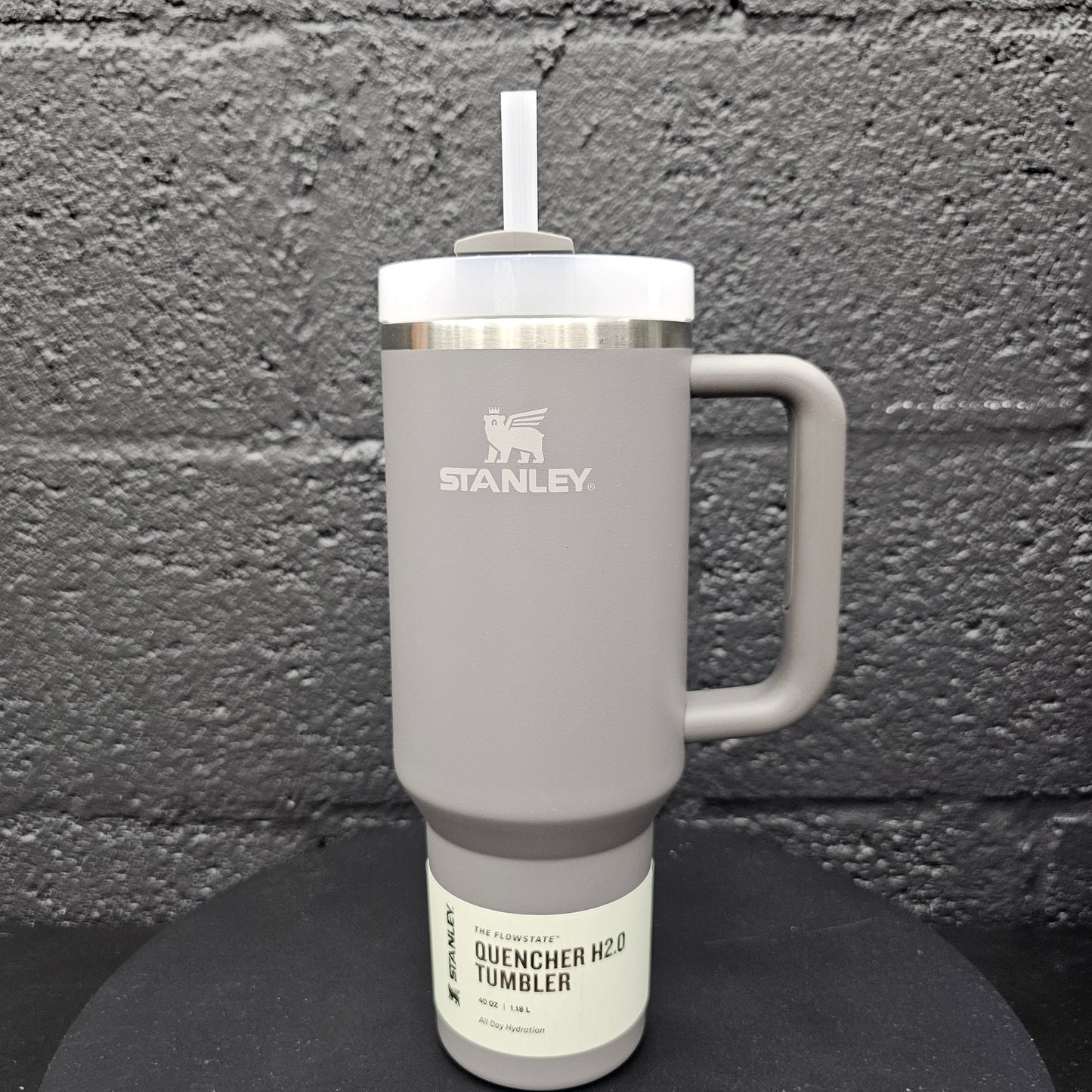 40oz Custom Engraved Stanley Grey