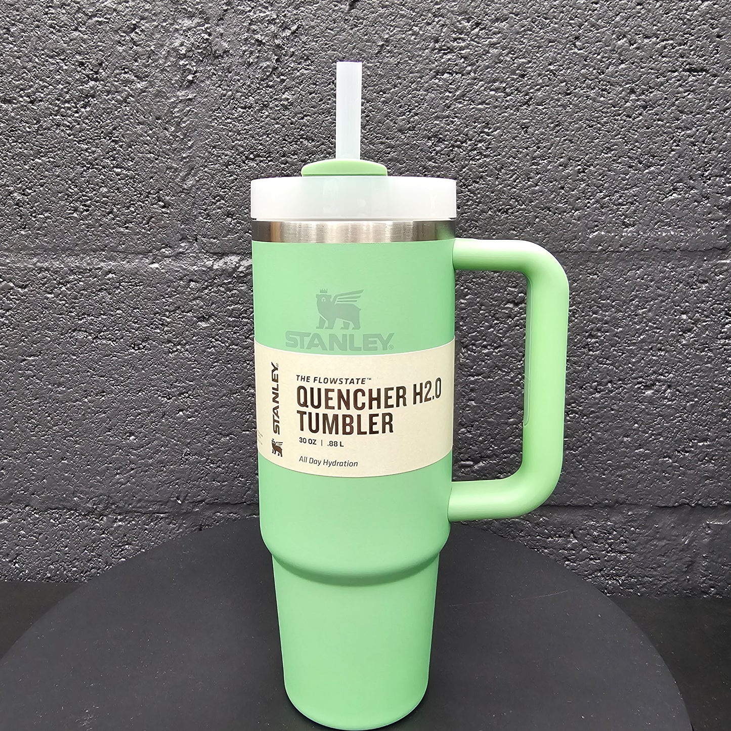 30oz Custom Engraved Stanley Light Green