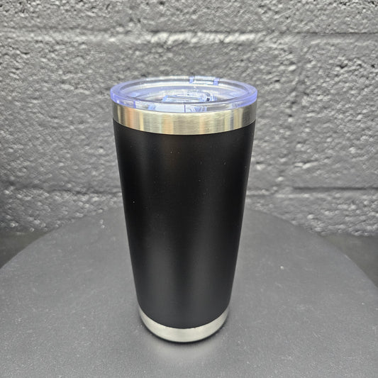 20oz Black Powder-Coated Tumbler