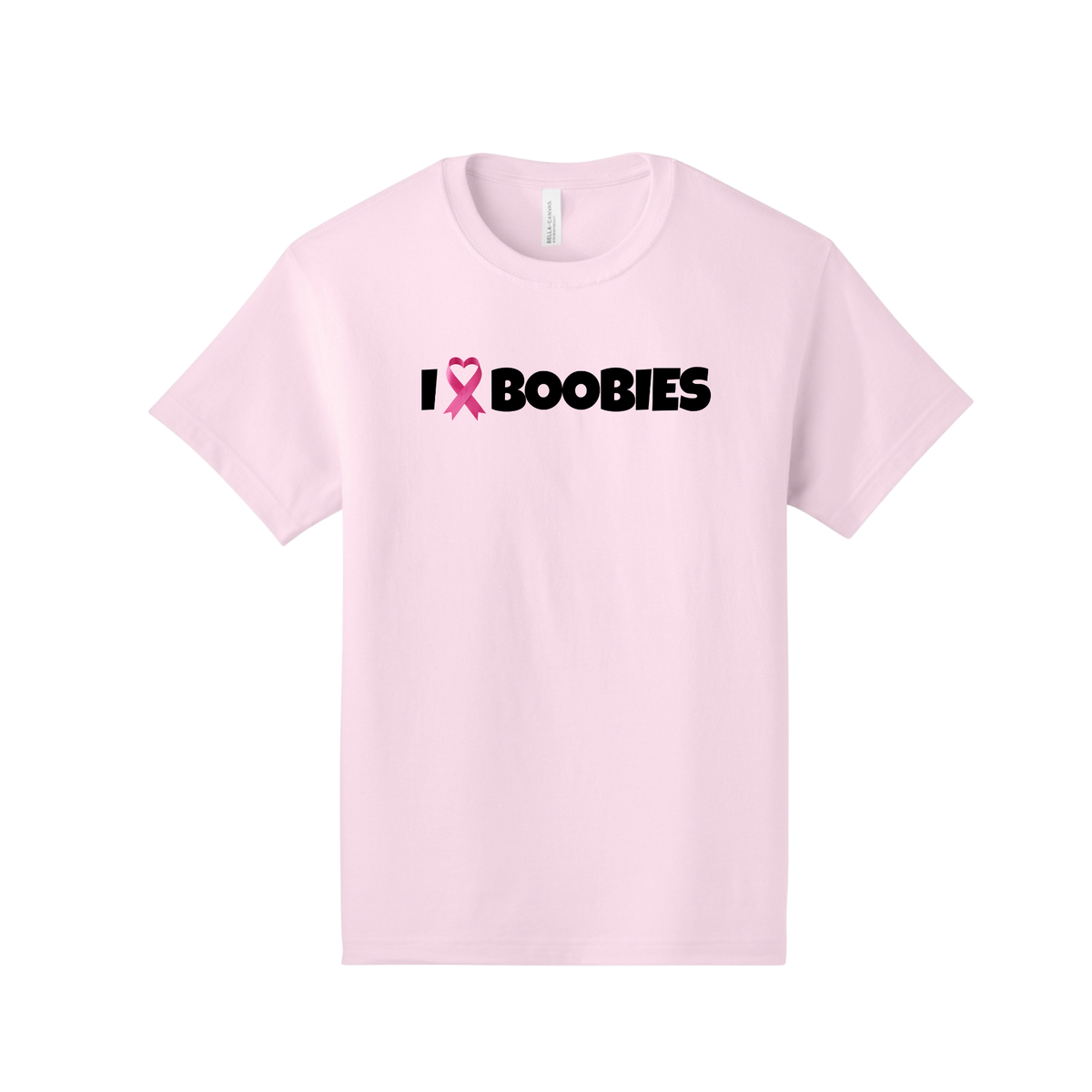 I Heart Boobies unisex 6-ounce heavyweight tee - Pink