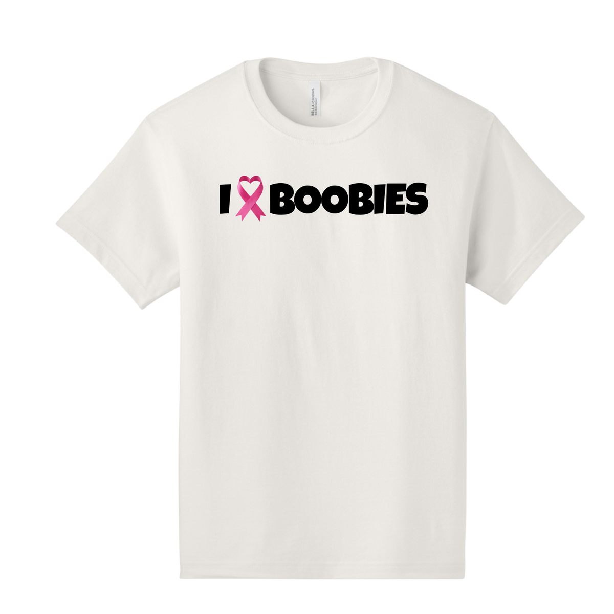 I Heart Boobies unisex 6-ounce heavyweight tee - Vintage White