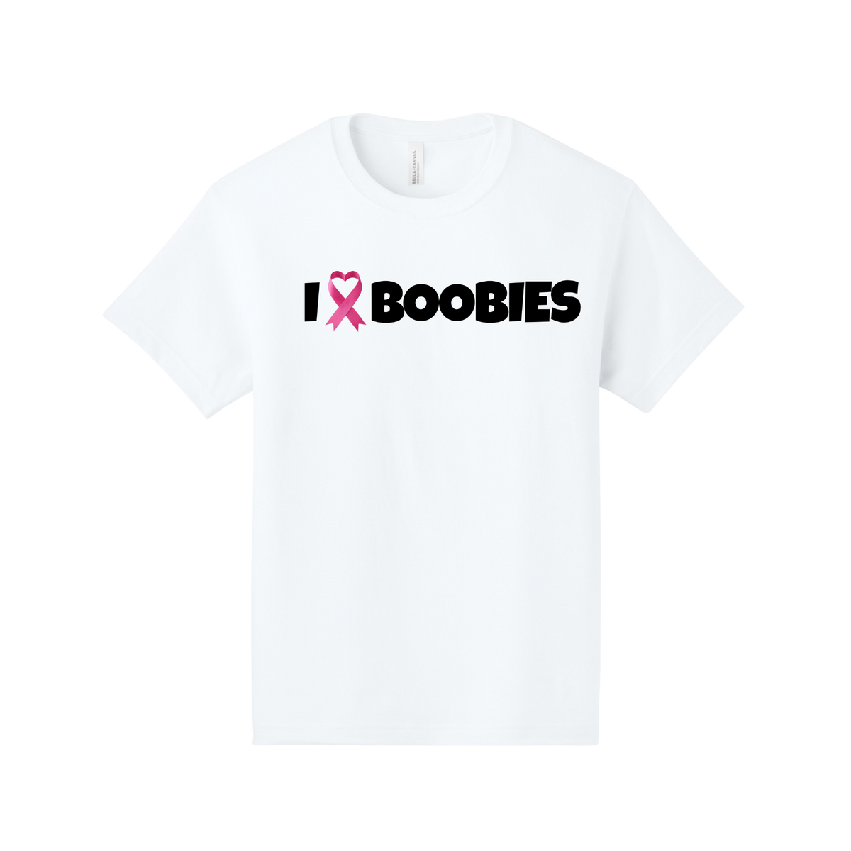 I Heart Boobies unisex 6-ounce heavyweight tee - White