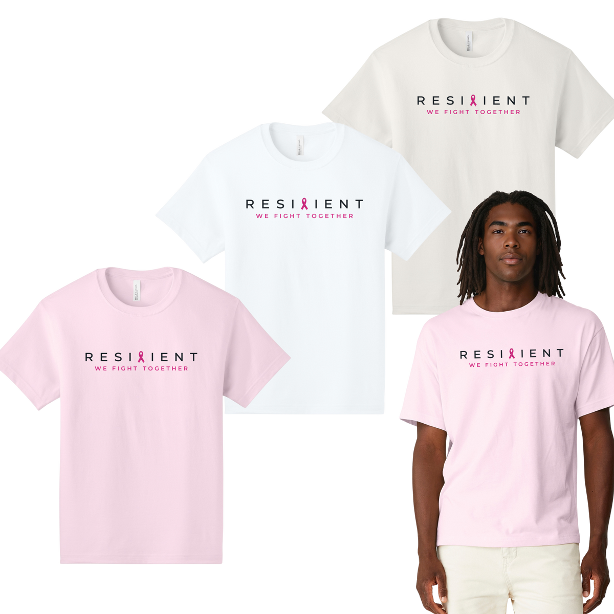 We Fight Together unisex 6-ounce heavyweight tee collage