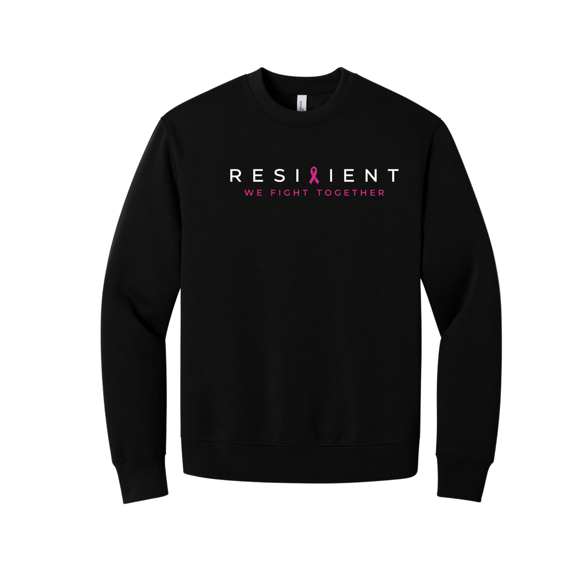 We Fight Together Unisex 10-Ounce Heavyweight Crewneck Sweatshirt - Black