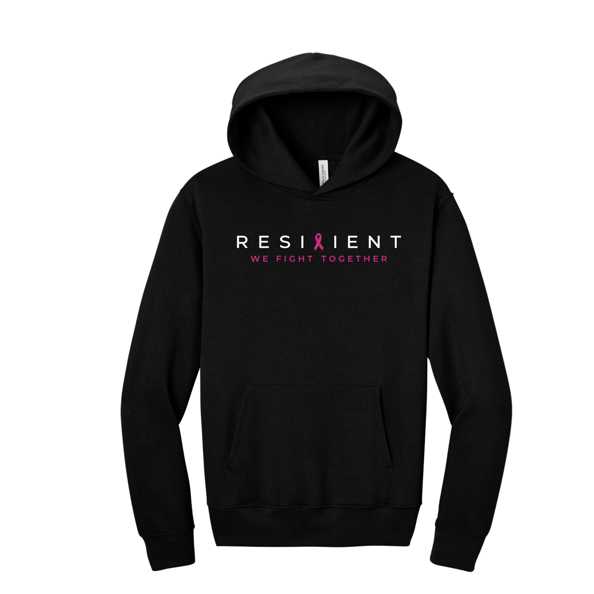 We Fight Together Unisex 10-Ounce Heavyweight Pullover Hoodie - Black