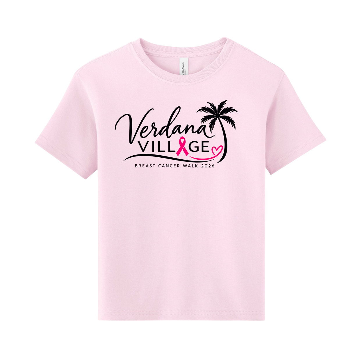 Verdana Village Breast Cancer Walk — Youth 6-Ounce Heavyweight Tee