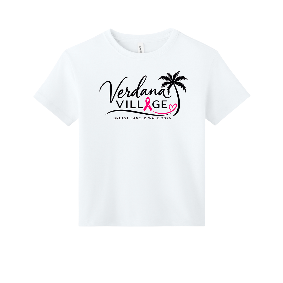Verdana Village Breast Cancer Walk — Youth 6-Ounce Heavyweight Tee