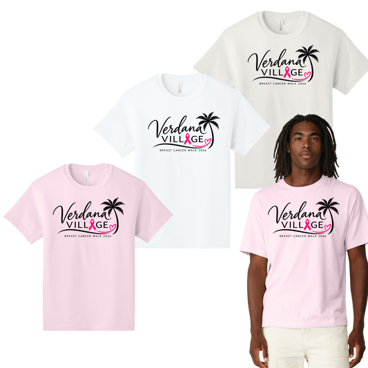 Verdana Village Breast Cancer Walk — Unisex 6-Ounce Heavyweight Tee