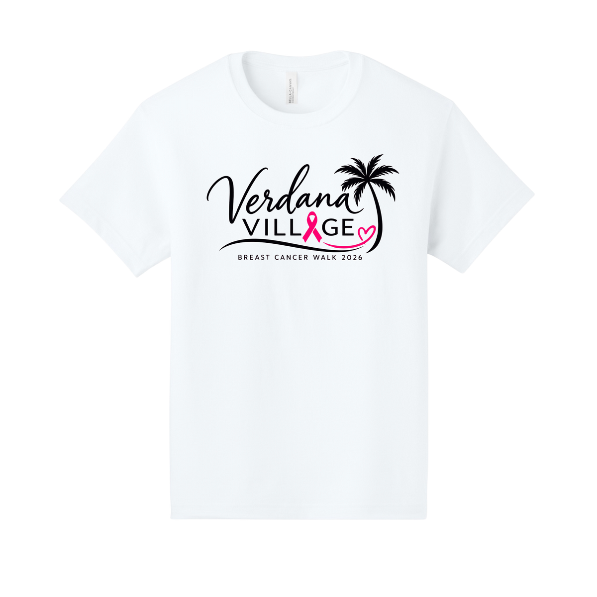 Verdana Village Breast Cancer Walk — Unisex 6-Ounce Heavyweight Tee