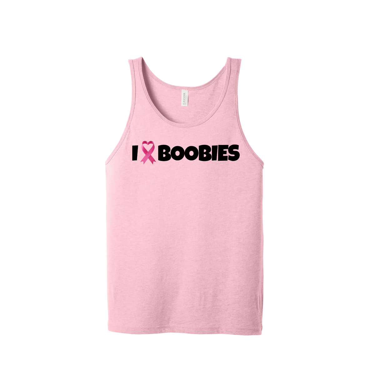 I Heart Boobies tank - Pink