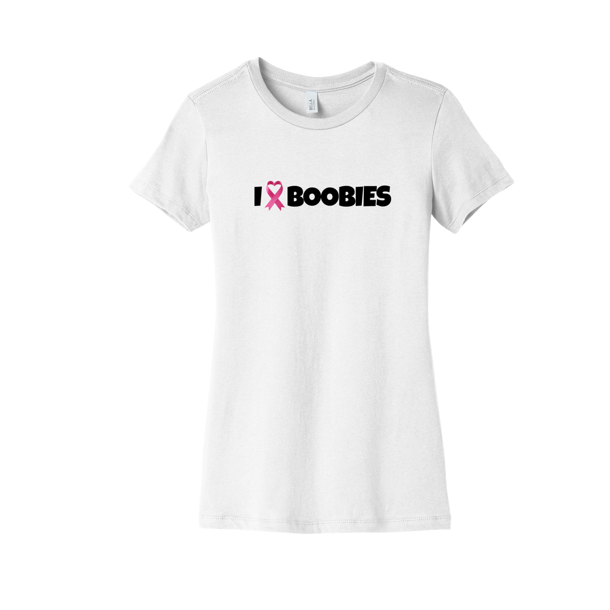 I Heart Boobies women's tee - White