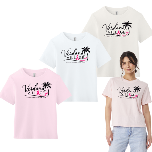 Verdana Village Breast Cancer Walk — Women's 6-Ounce Heavyweight Tee