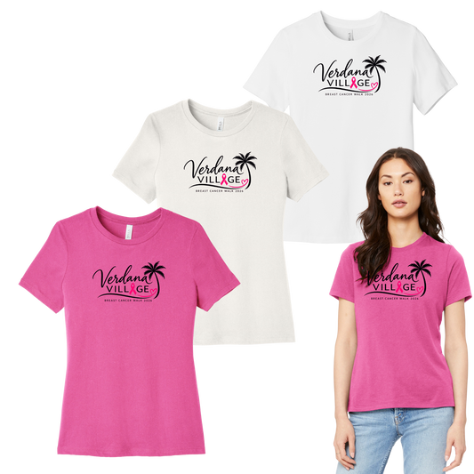 Verdana Village Breast Cancer Walk — Women's Relaxed Jersey Short Sleeve Tee