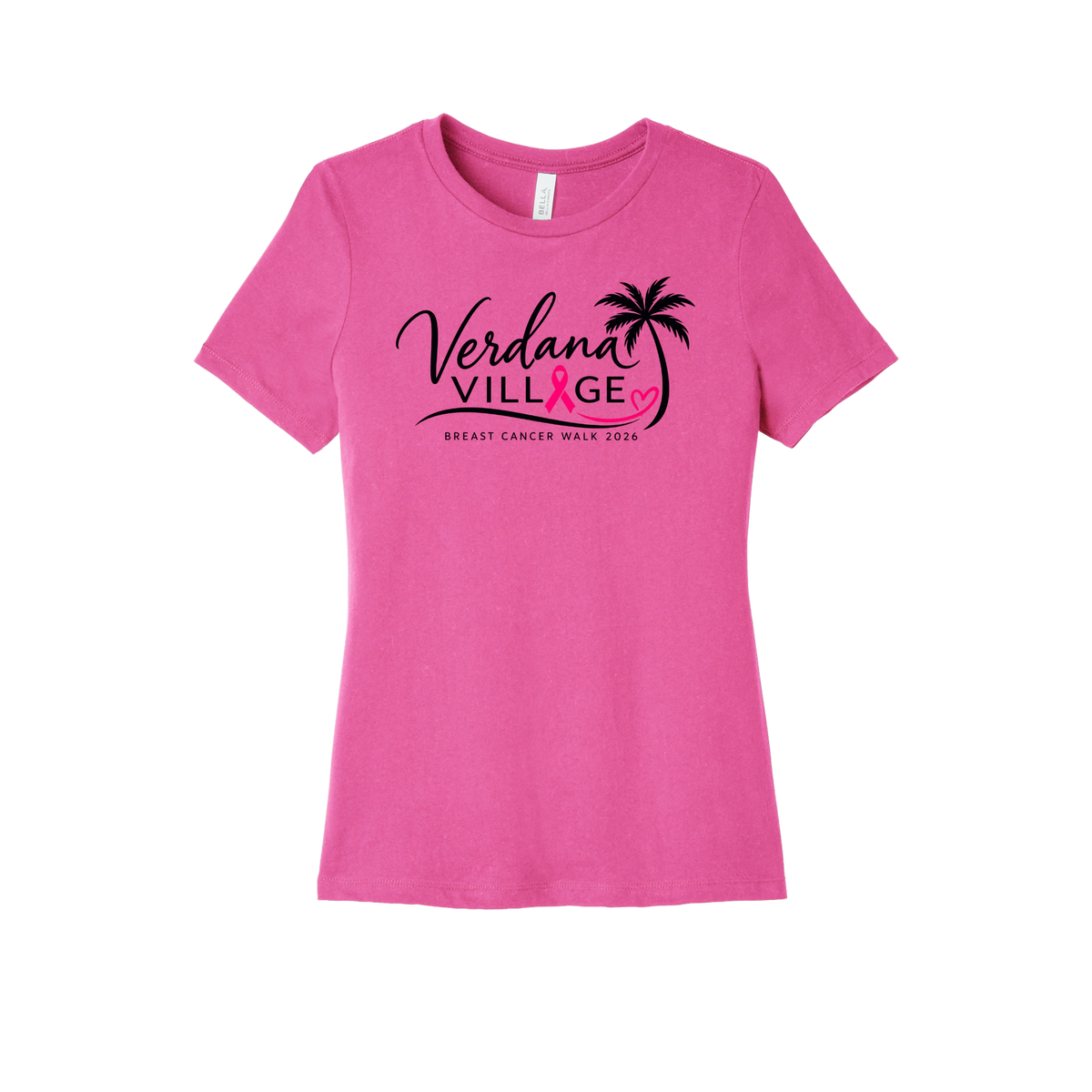 Verdana Village Breast Cancer Walk — Women's Relaxed Jersey Short Sleeve Tee