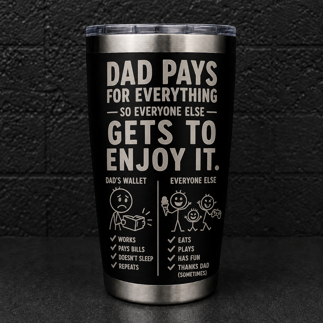 Dad Pays (DESIGN ONLY)