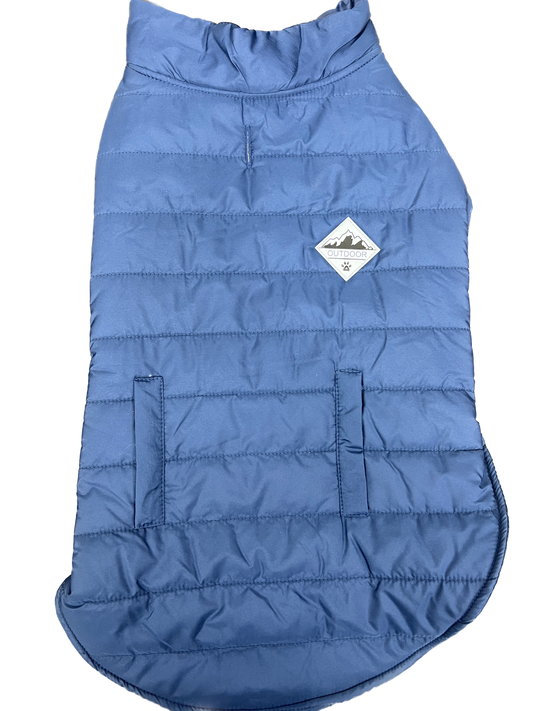 Large Blue Puffer Jacket