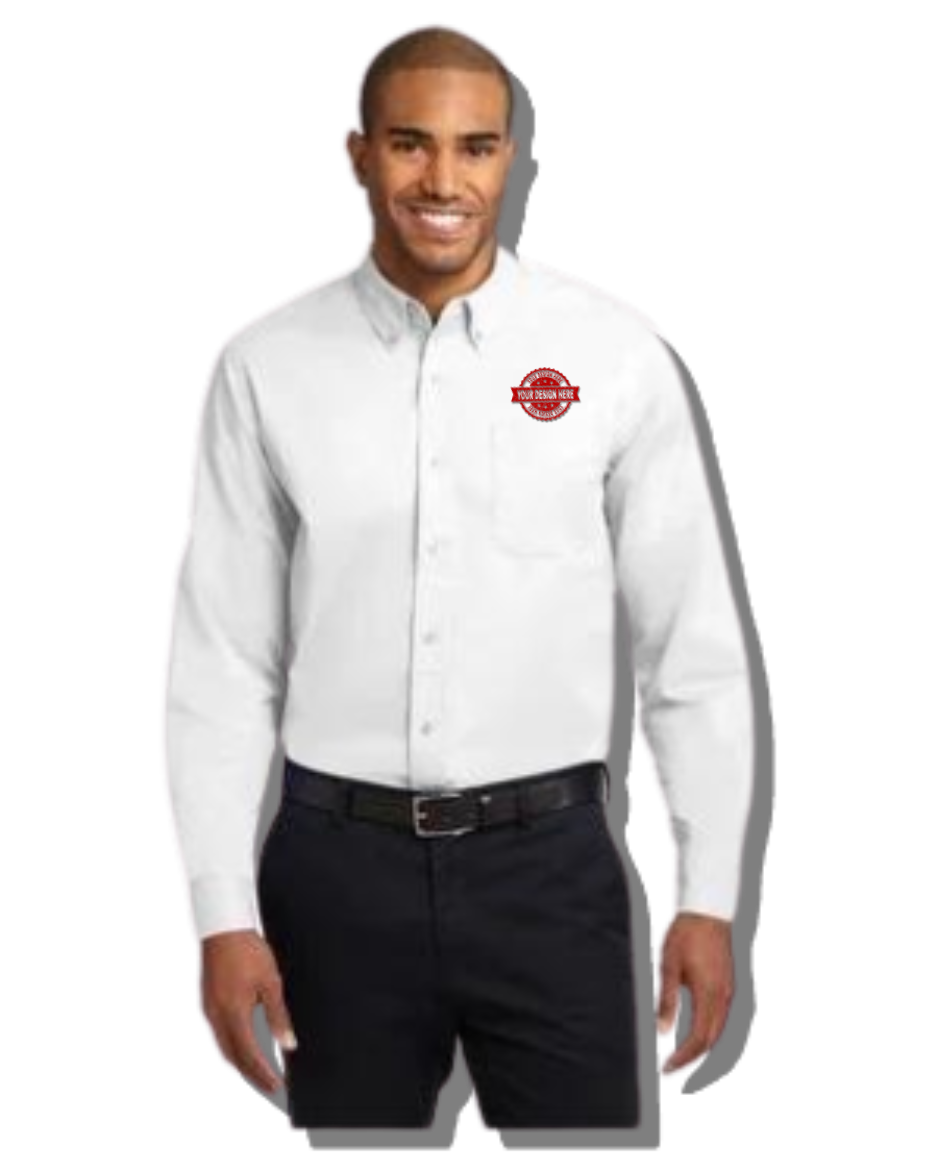 Mens Embroidered Button Down