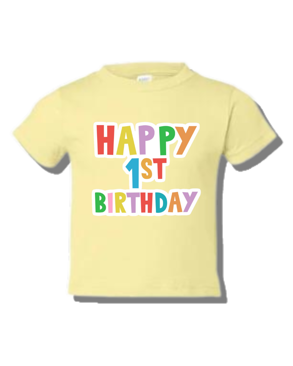 Toddler Custom Birthday Shirts