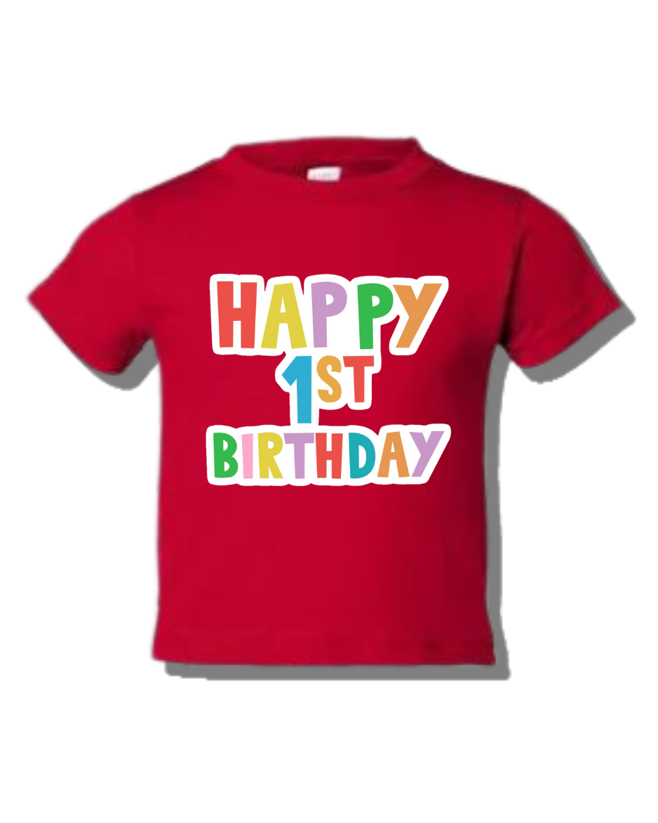 Toddler Custom Birthday Shirts