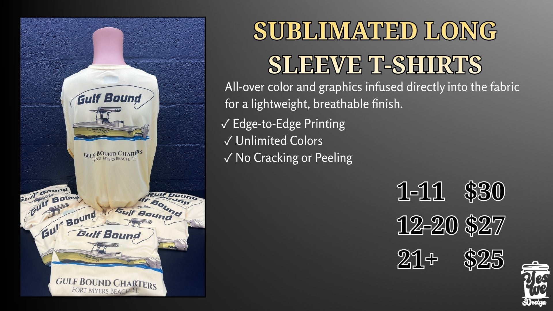 Sublimated long sleeve fishing shirts