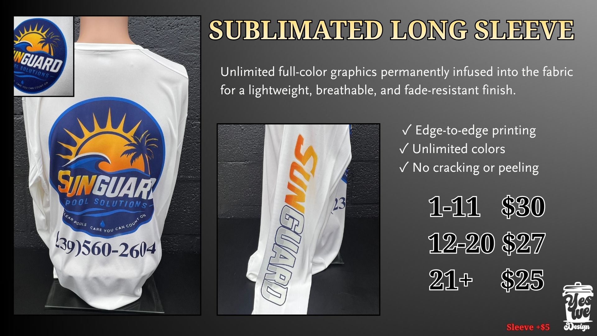 Sublimated long sleeve work uniform